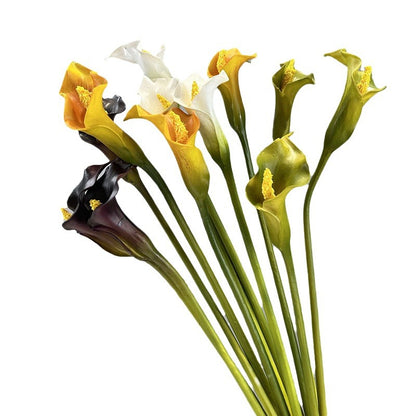 Bulk Real Touch Calla Lilies Long Stem Artificial Florals 25.5" Wholesale