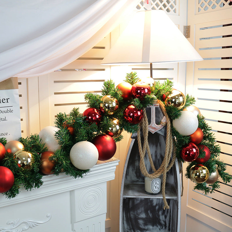 Artificial Rattan Christmas Window Garland 106 Inch Decor