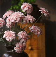 23 Inch Artificial Dahlia Stems 10 Pcs Fall Colors Silk Flowers for Arrangements