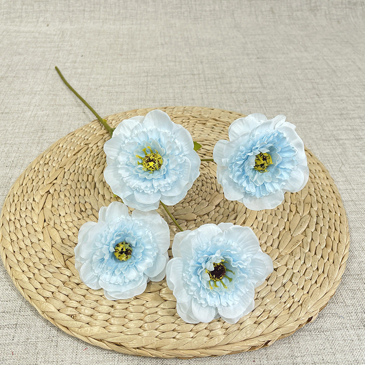 Wedding Floral Backdrop Artificial Lotus Stems - 23.23" Bendable Silk Decor for Venue Styling