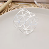 Bulk 12 Pcs triangular Metal Napkin Rings Suitable for Hotel Wedding Holiday Party Decoration Wholesale