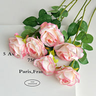 Event Artificial Rose Stems, 20in Single-Stem Roses for Venue Styling, Multiple Colors