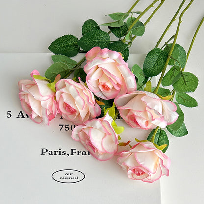 Event Artificial Rose Stems, 20in Single-Stem Roses for Venue Styling, Multiple Colors