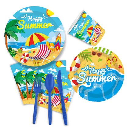 Bulk Sunshine Beach Theme Disposable Napkins Birthday Party Supplies and Decorations Wholesale