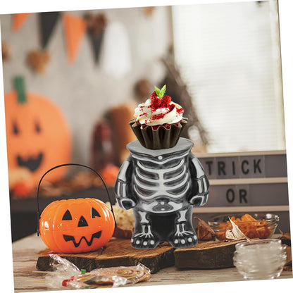 Bulk Halloween Skeleton Cake Stand Plastic Skeleton Frame Base for Cake Decorations Perfect for All Occasions Wholesale