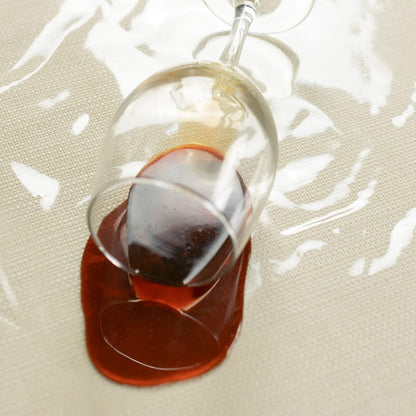 Bulk 60" x 84" Rectangular Clear Plastic Tablecloth Protector 100% Waterproof Oil Spill Proof Table Cover for Dining Tables Parties and Holidays Wholesale