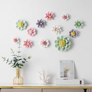 4.7 Inch Porcelain Artificial Flowers Bulk Ceramic Hanging Decoration Crafts