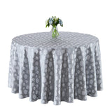 Bulk Jacquard Polyester Round Tablecloth Elegant and Durable Table Cover for Parties and Events Wholesale