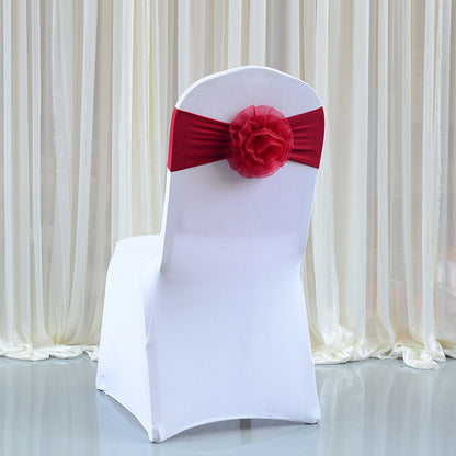 Bulk 10 Pcs Organza Bow Chair Sashes for Banquet Parties Decoration Wholesale