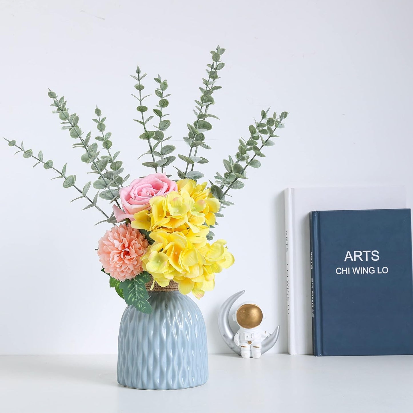 Bulk 18Pcs Artificial Eucalyptus Stems for Home Wedding Bouquets Centerpieces Holiday Decor Wholesale