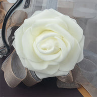 Wedding Floral Backdrop Artificial Foam Rose Heads - 2.7" DIY Craft Decor for Venue Styling