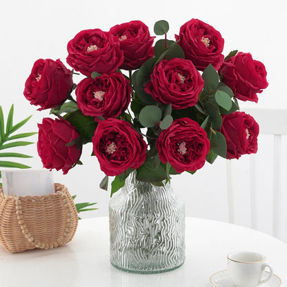 Bulk 18" Real Touch Artificial Rose Flowers Long Stem Silk Roses for DIY Wedding Bouquets Table Centerpieces and Home Decor Wholesale