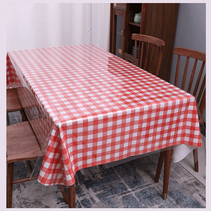 Bulk 55 x 78 Inch PVC Rectangle Tablecloth 100% Waterproof Table Cloth Protector Wholesale