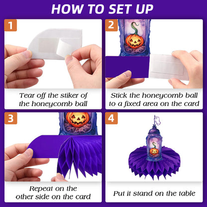 Bulk Halloween Decoration Pumpkin Honeycomb Accents Fun and Festive Paper Decor for Parties Wholesale