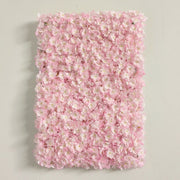 Cherry Blossom Artificial Flower Wall Mat Panels 10 Pcs Pink Silk Backdrop