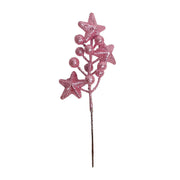 8 Inch Artificial Glitter Stars and Berries Stems, 10 Pcs Patriotic 4th of July Floral Decorations