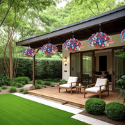 4th of July Artificial Hanging Flower Basket, UV Resistant, Bulk Quantity, DIY Decor