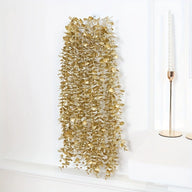 5-Pack Gold Artificial Eucalyptus Garland - 28.4in Hanging Vines for Wall & Party Decor