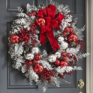 Bulk Christmas Velvet Flower Wreaths Door Hangings Festive Decorations for Holiday Garland Wholesale