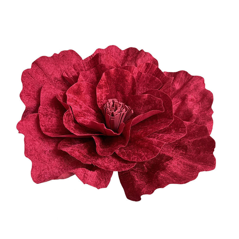 Giant Velvet Peony Flower Heads 10 Pcs Large Artificial Silk Stems for Wedding Party Photography