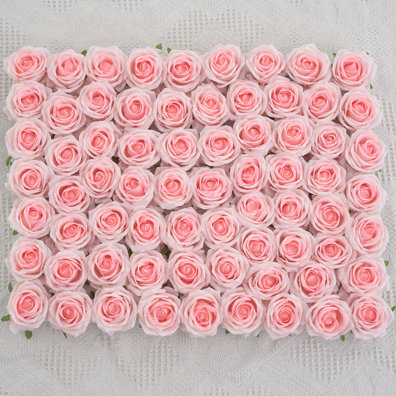 50 Pcs Artificial Silk Rose Heads, 2 Inch, Red, DIY Wedding Flowers, Craft Supplies for Bouquet & Home Decor