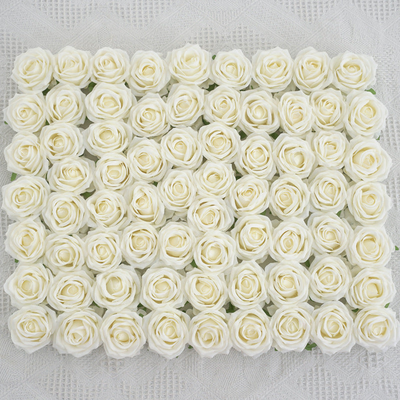 50 Pcs Artificial Silk Rose Heads, 2 Inch, Red, DIY Wedding Flowers, Craft Supplies for Bouquet & Home Decor