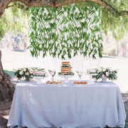 50 Pcs Artificial Willow Leaf Vine Garland Greenery 300 Ft Silk Rattan Twig Garland