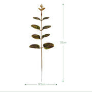 50 Pcs Artificial Eucalyptus Leaves Stems Bulk Green Silk Plants