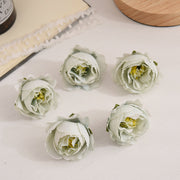 50 Pcs Mini Artificial Rose Flower Heads for Crafts Wedding Centerpieces Bridal Shower Home Decor