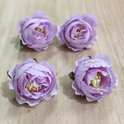 50 Pcs Mini Artificial Rose Flower Heads for Crafts Wedding Centerpieces Bridal Shower Home Decor