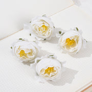 50 Pcs Mini Artificial Rose Flower Heads for Crafts Wedding Centerpieces Bridal Shower Home Decor