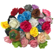 50 Pcs Artificial Tiny Rose Flower Heads for Crafts Wedding Centerpieces Bridal Shower Home Decor