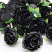 50 Pcs Artificial Tiny Rose Flower Heads for Crafts Wedding Centerpieces Bridal Shower Home Decor