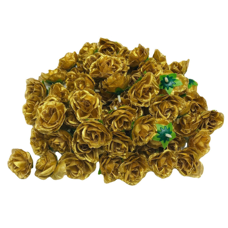 50 Pcs Artificial Tiny Rose Flower Heads for Crafts Wedding Centerpieces Bridal Shower Home Decor