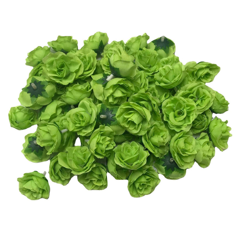 50 Pcs Artificial Tiny Rose Flower Heads for Crafts Wedding Centerpieces Bridal Shower Home Decor