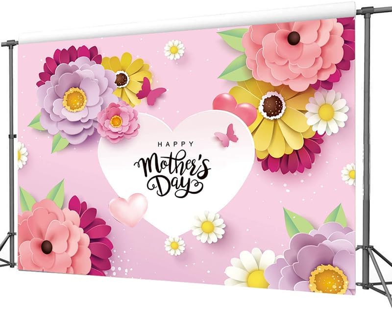 Bulk 7x5ft Mother's Day Banner Background Photography Backdrops for Mother's Day Party Decor and Decoration Wholesale