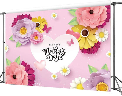 Bulk 7x5ft Mother's Day Banner Background Photography Backdrops for Mother's Day Party Decor and Decoration Wholesale
