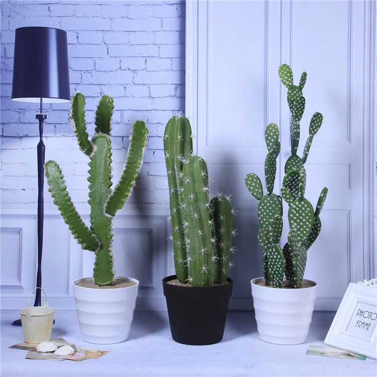Artificial Cactus Plants 6 Pcs in Pot Bulk Wholesale Artificial Succulent Decor