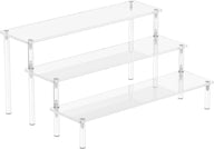 Bulk 3 Tier Acrylic Display Risers Commercial Grade Perfume Organizer & Cupcake Stand 15lbs Capacity Shatterproof Shelves for Figures Desserts Retail Displays Crystal Transparency Wholesale