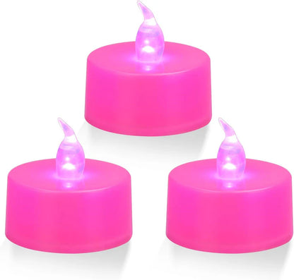 Bulk 12/24/50/100/200/400 Pack LED Flameless Battery Operated Tea Lights Candles for Events and Parties Decoration Wholesale