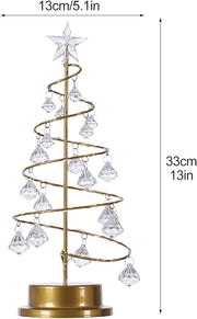 Christmas Tree Tabletop Lamp Crystal Night Light Bulk Home Decoration