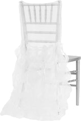 Bulk Curly Willow Chiavari Chair Back Slipcover in Fuchsia: Elegant Design, Perfect for Weddings and Special Events Wholesale