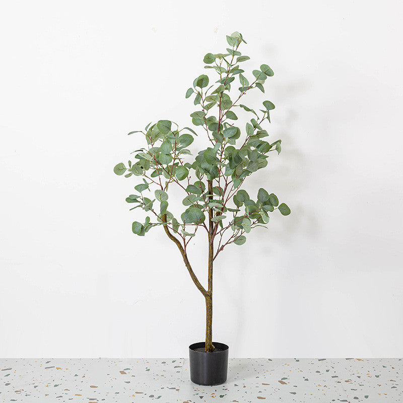 Artificial Eucalyptus Tree Plant Decor in Pot 24 Inch Indoor Outdoor Bulk Wholesale