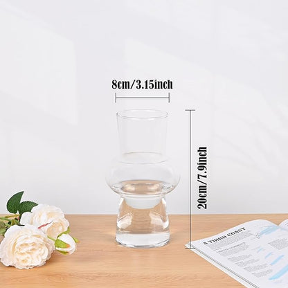 Bulk 7.8" Glass Vase Modern Hydroponic Vases for Centerpiece Wedding Office Home Wholesale