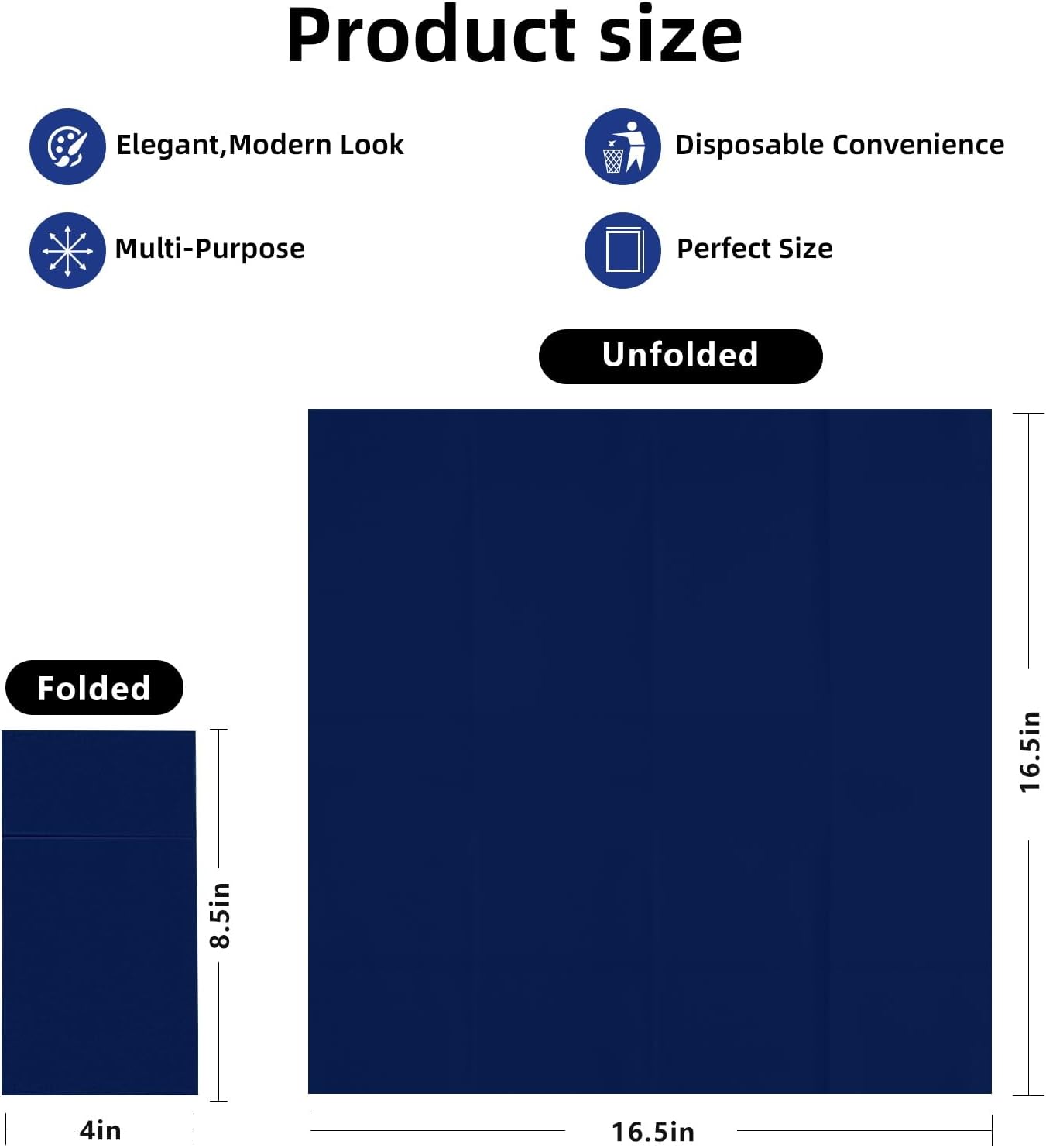 Bulk 100 Pcs 16.5" x 16.5" Premium Dinner Napkins with Flatware Pocket Soft Absorbent Cloth for Kitchen Parties Weddings Events Wholesale