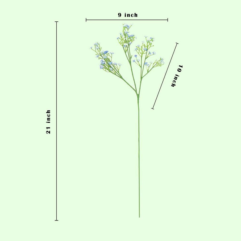 Artificial Baby's Breath Flowers, 10 Stems, White, Silk, Realistic Look for Wedding Bouquets and Centerpieces
