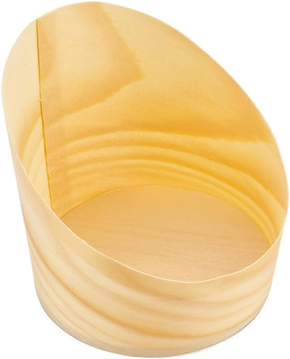 Bulk 100 Pack 4 Ounce Slanted Disposable Dessert Cups for Tasting Hors d'oeuvres Snacks and Appetizers at Weddings Parties and Events Wholesale