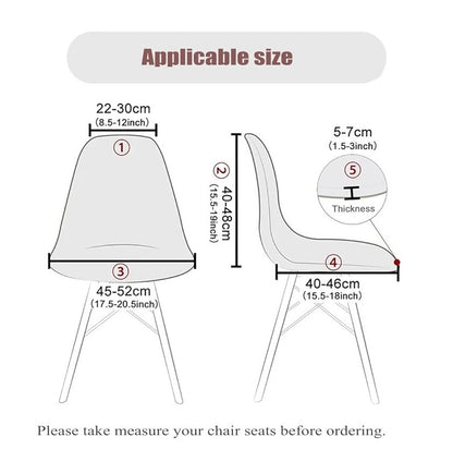 Bulk Elastic Shell Chair Cover Thicken Grid Pattern Dining Chair Covers for Weddings Party Home Decor Wholesale