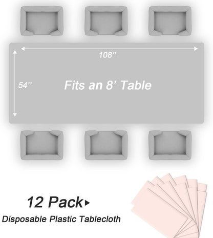 Bulk Waterproof Disposable Checkered Tablecloth 54 × 108 Inches Ideal for Outdoor Picnics Birthday Parties and Banquet Decoration Wholesale