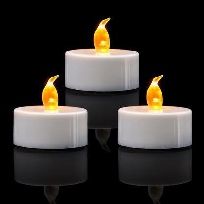 Bulk 12/24/50/100/200/400 Pack LED Flameless Battery Operated Tea Lights Candles for Events and Parties Decoration Wholesale